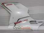 Verkleidungssatz für Einspritzung für Ducati 848, Baujahr 08-13 - Rot, Weiß - Werksstil #OYO87906209