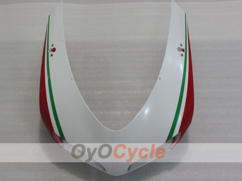 Verkleidungssatz für Einspritzung für Ducati 848, Baujahr 08-13 - Rot, Weiß - Werksstil #OYO87906209