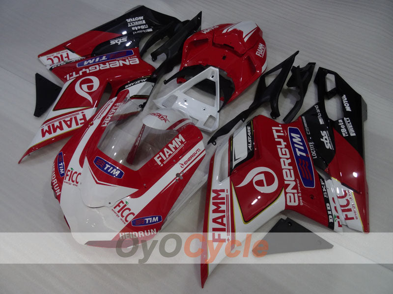 Verkleidungssatz für Einspritzung für Ducati 848, Baujahr 08-13 - Rot, Weiß, Schwarz - FIAMM #OYO87906214 Hauptbild