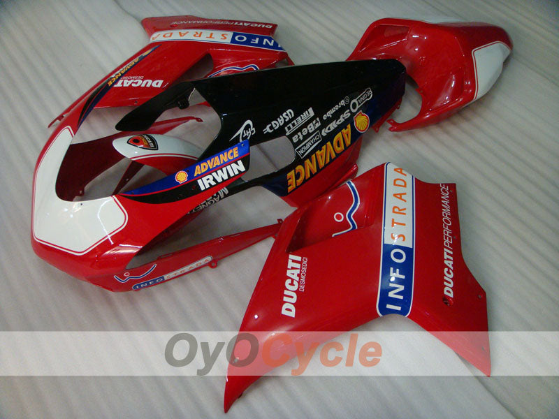 Einspritzverkleidungssatz für Ducati 848, Baujahre 08-13 - Rot, Schwarz - INFO STRADA #OYO87906219 Zweitbild