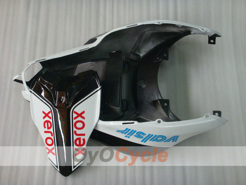 Verkleidungssatz für Einspritzung für Ducati 1098, Baujahr 07-09 - Weiß, Schwarz - Xerox #OYO87906232
