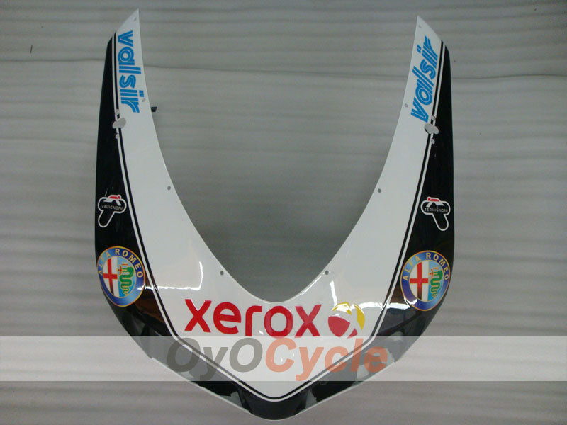 Verkleidungssatz für Einspritzung für Ducati 1098, Baujahr 07-09 - Weiß, Schwarz - Xerox #OYO87906232