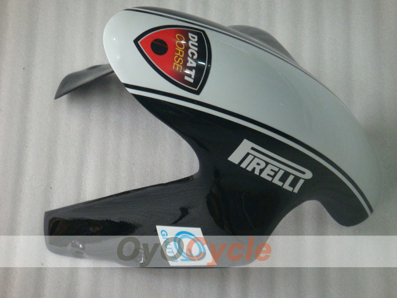 Verkleidungssatz für Einspritzung für Ducati 1098, Baujahr 07-09 - Weiß, Schwarz - Xerox #OYO87906232