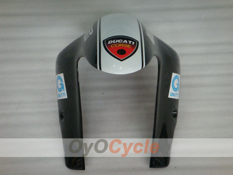 Verkleidungssatz für Einspritzung für Ducati 1098, Baujahr 07-09 - Weiß, Schwarz - Xerox #OYO87906232