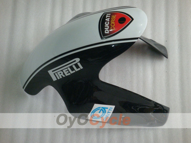 Verkleidungssatz für Einspritzung für Ducati 1098, Baujahr 07-09 - Weiß, Schwarz - Xerox #OYO87906232