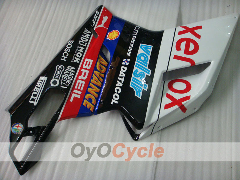 Verkleidungssatz für Einspritzung für Ducati 1098, Baujahr 07-09 - Weiß, Schwarz - Xerox #OYO87906232