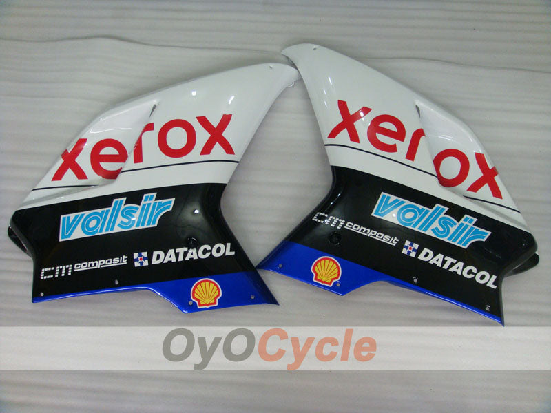 Verkleidungssatz für Einspritzung für Ducati 1098, Baujahr 07-09 - Weiß, Schwarz - Xerox #OYO87906232