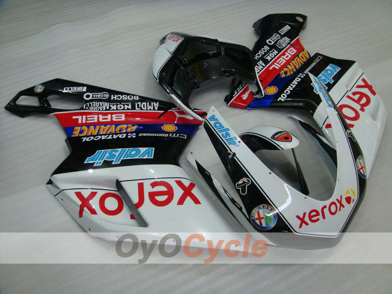 Verkleidungssatz für Einspritzung für Ducati 1098, Baujahr 07-09 - Weiß, Schwarz - Xerox #OYO87906238 Hauptbild