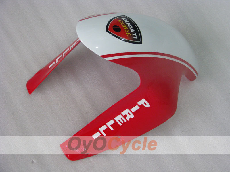 Verkleidungssatz für Einspritzmodelle, Ducati 1198, 09-11 - Rot, Weiß, Schwarz - Werksdesign #OYO87906244