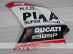 Verkleidungssatz für Einspritzmodelle, Ducati 1198, 09-11 - Rot, Weiß, Schwarz - Werksdesign #OYO87906244