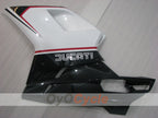Verkleidungssatz für Einspritzmodelle, Ducati 1198, 09-11 - Weiß, Schwarz - Werksdesign #OYO87906249