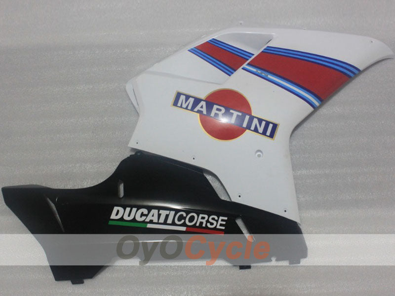 Verkleidungssatz für Einspritzmodelle, Ducati 1198, 09-11 - Rot, Weiß, Schwarz - Werksdesign #OYO87906250