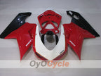 Verkleidungssatz für Einspritzmodelle, Ducati 1198, 09-11 - Rot, Weiß, Schwarz - Werksdesign #OYO87906252