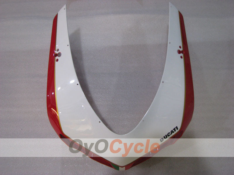 Verkleidungssatz für Einspritzmodelle, Ducati 1198, 09-11 - Rot, Weiß, Schwarz - Werksdesign #OYO87906252