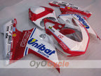 Verkleidungssatz für Einspritzmodelle, Ducati 1198, 09-11 - Rot, Weiß - Unibat #OYO87906253