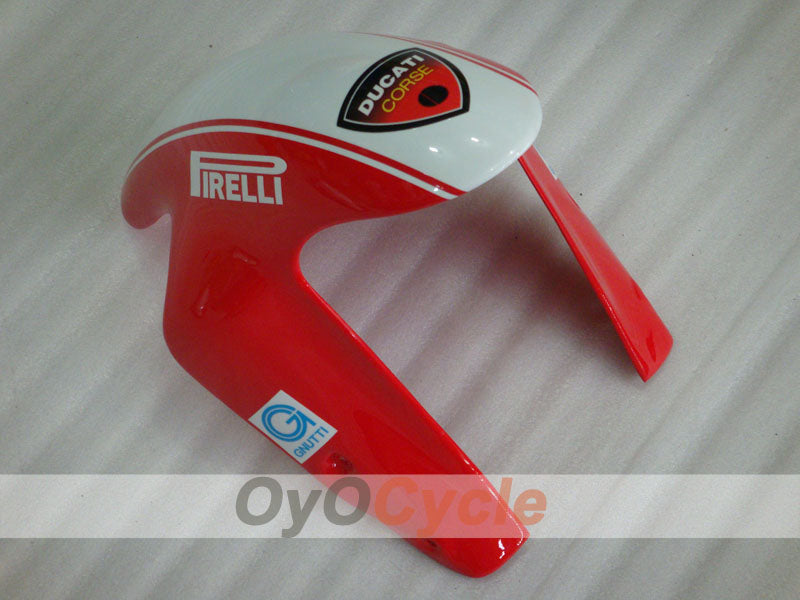 Verkleidungssatz für Einspritzmodelle, Ducati 1198, 09-11 - Rot, Weiß, Schwarz - Xerox #OYO87906254