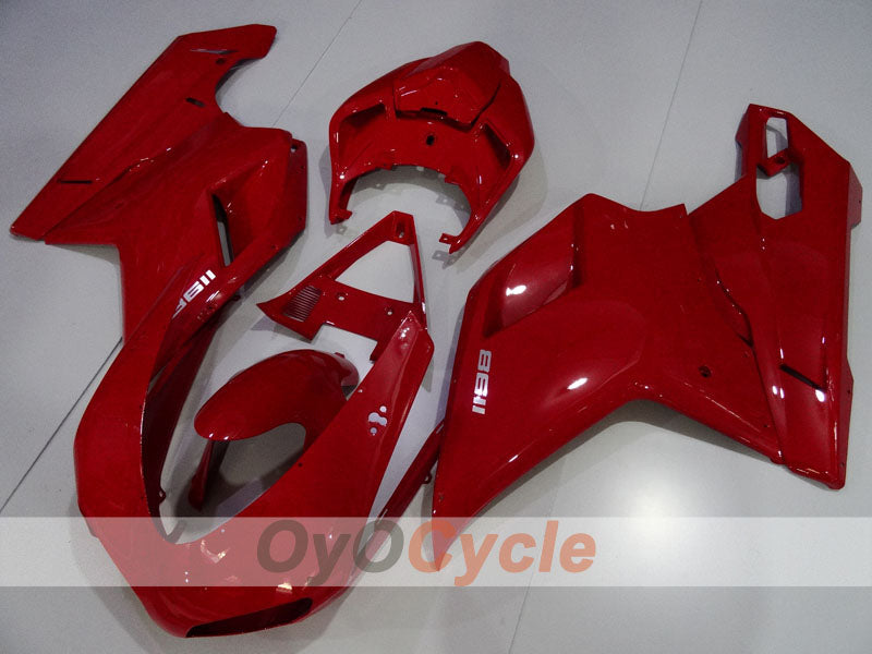 Einspritz-Verkleidungssatz für 09-11 Ducati 1198 - Rot - Werksstil #OYO87906256