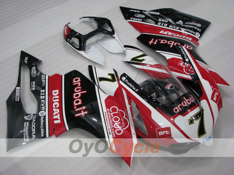 Einspritz-Verkleidungssatz für 11-14 Ducati 1199 - Rot, Weiß, Schwarz - aruba.it #OYO87906259 Hauptbild