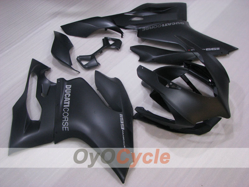Einspritz-Verkleidungssatz für 11-14 Ducati 1199 - Schwarz - Werksstil #OYO87906260