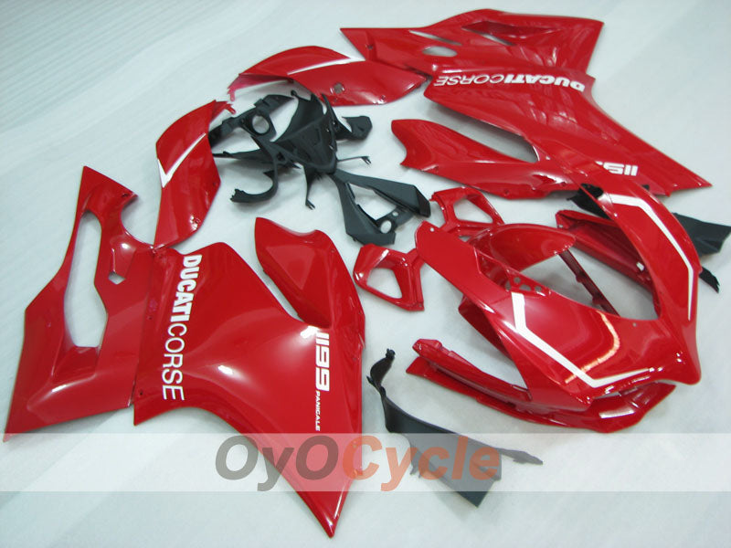 Einspritz-Verkleidungssatz für 11-14 Ducati 1199 - Rot - Werksstil #OYO87906261 Hauptbild