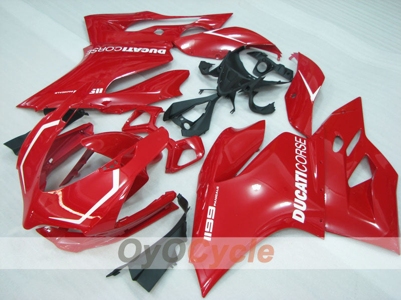 Einspritz-Verkleidungssatz für 11-14 Ducati 1199 - Rot - Werksstil #OYO87906261