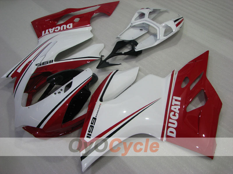 Einspritz-Verkleidungssatz für 11-14 Ducati 1199 - Rot, Weiß - Werksstil #OYO87906262 Zweitbild