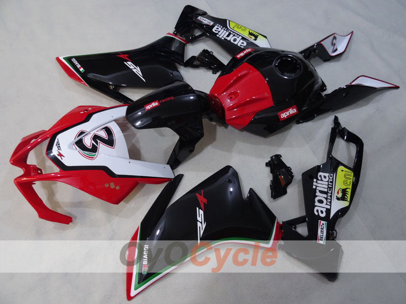 Verkleidungssatz für Aprilia RSV4 09-14 - Rot, Weiß, Schwarz - Werksstil #OYO87906286