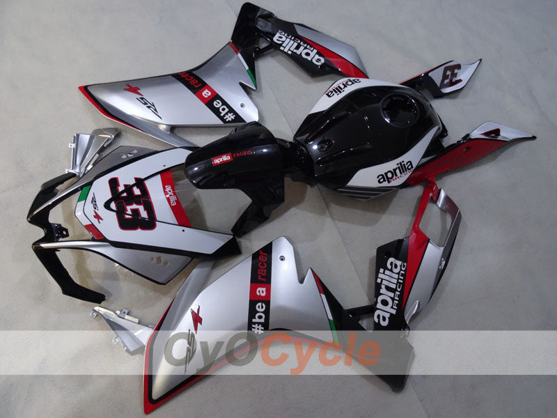 Verkleidungssatz für Aprilia RSV4 09-14 - Rot, Weiß, Silber - #bearacer #OYO87906288