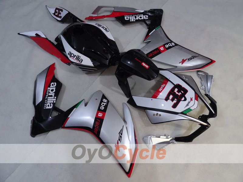 Verkleidungssatz für Aprilia RSV4 09-14 - Rot, Weiß, Silber - #bearacer #OYO87906288