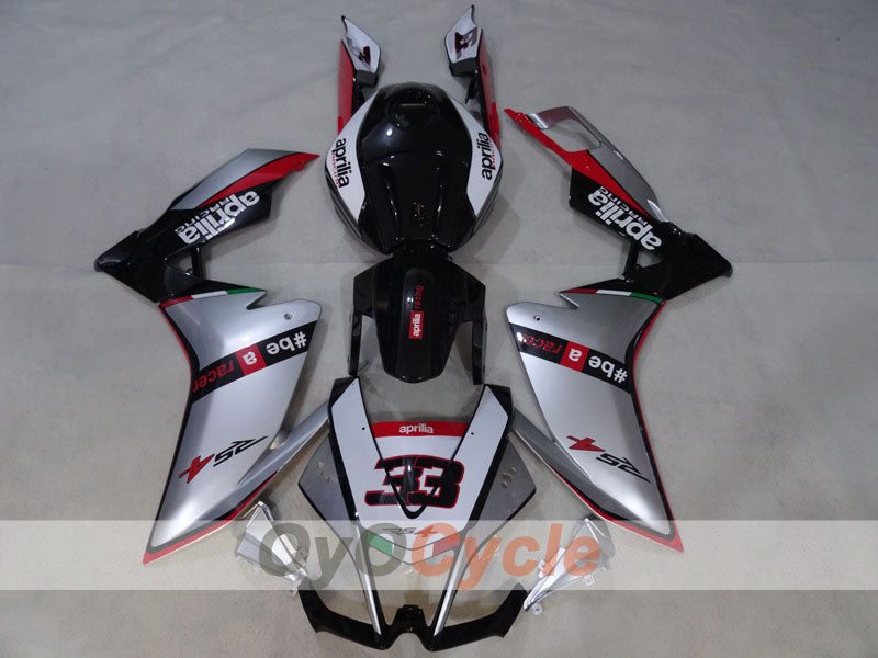 Verkleidungssatz für Aprilia RSV4 09-14 - Rot, Weiß, Silber - #bearacer #OYO87906288
