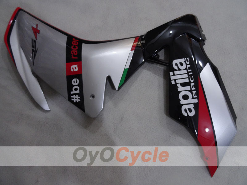 Verkleidungssatz für Aprilia RSV4 09-14 - Rot, Weiß, Silber - #bearacer #OYO87906288