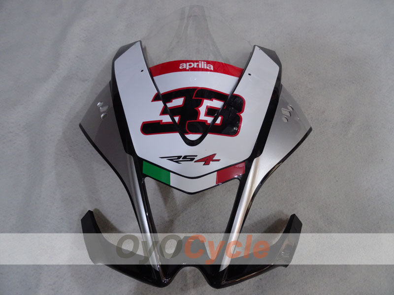Verkleidungssatz für Aprilia RSV4 09-14 - Rot, Weiß, Silber - #bearacer #OYO87906288