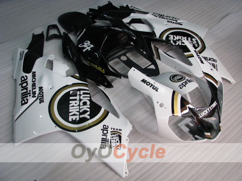 Verkleidungssatz für Aprilia RSV1000R 03-06 - Weiß, Schwarz - Lucky Strike #OYO87906292 Zweitbild