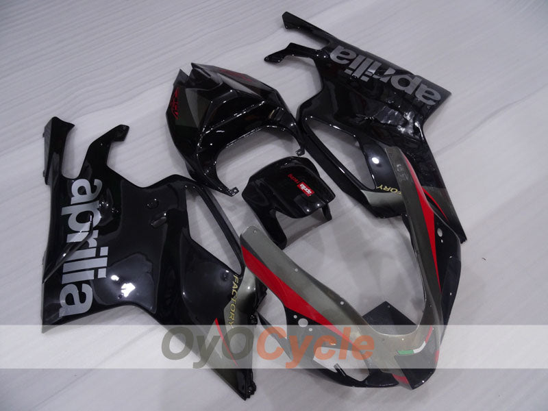 Verkleidungssatz für Aprilia RSV1000R 03-06 - Schwarz, Grau, Matt - Werksstil #OYO87906297 Hauptbild