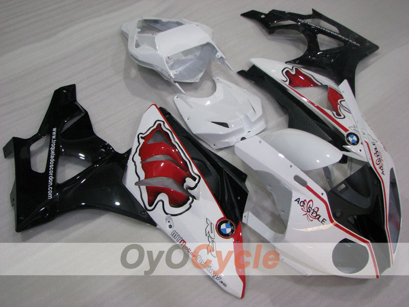 Spritzguss-Verkleidungssatz für BMW S1000RR 09-14 - Rot, Weiß, Schwarz - Werksstil, individuell anpassbar #OYO87906298 Zweitbild
