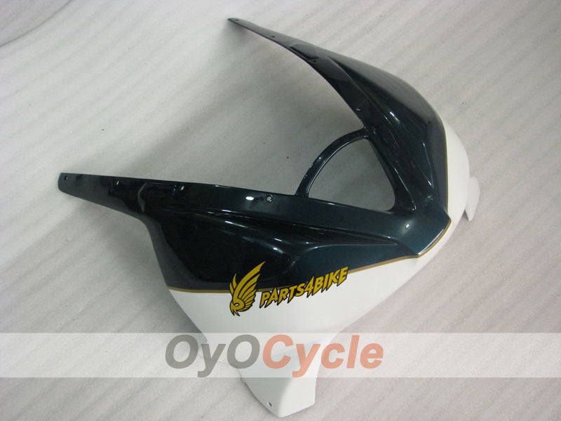 Spritzguss-Verkleidungssatz für Triumph Daytona 675 06-08 - Weiß, Schwarz - Werksstil #OYO87906300