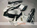 Spritzguss-Verkleidungssatz für Triumph Daytona 675 06-08 - Weiß, Schwarz - Werksstil #OYO87906300