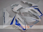 Einspritz-Verkleidungssatz für Triumph Daytona 675 09-12 - Blau, Weiß - Werksdesign #OYO87906307