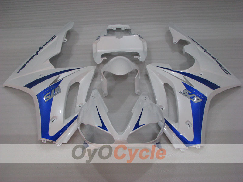 Einspritz-Verkleidungssatz für Triumph Daytona 675 09-12 - Blau, Weiß - Werksdesign #OYO87906307