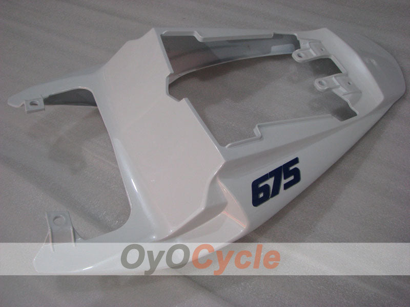 Einspritz-Verkleidungssatz für Triumph Daytona 675 09-12 - Blau, Weiß - Werksdesign #OYO87906307