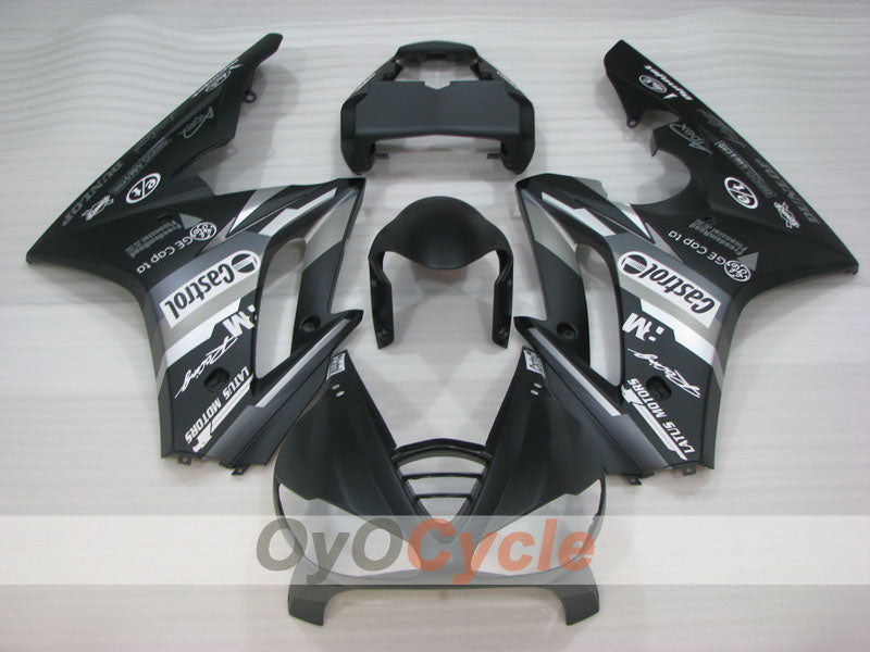 Einspritz-Verkleidungssatz für Triumph Daytona 675 09-12 - Schwarz, Matt - Castrol #OYO87906308 Zweitbild