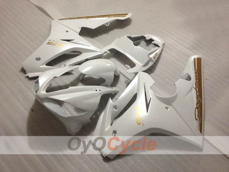 Einspritz-Verkleidungssatz für Triumph Daytona 675 09-12 - Weiß - Werksdesign #OYO87906309