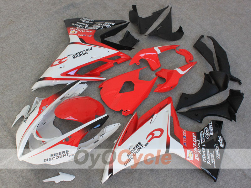 Einspritz-Verkleidungssatz für Triumph Daytona 675 13-14 - Rot, Weiß, Schwarz - DUNLOP #OYO87906311 Hauptbild