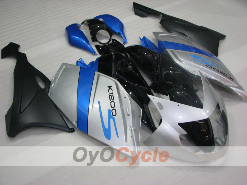 Verkleidungssatz für BMW K1200S 05-08 - Blau, Schwarz, Silber - Werksdesign, individuell anpassbar #OYO87906317