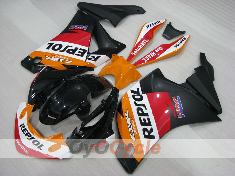 Verkleidungssatz mit Einspritzung für 11-16 CBR250RR - Orange, Weiß, Schwarz - PEPSI #OYO87906319 Hauptbild