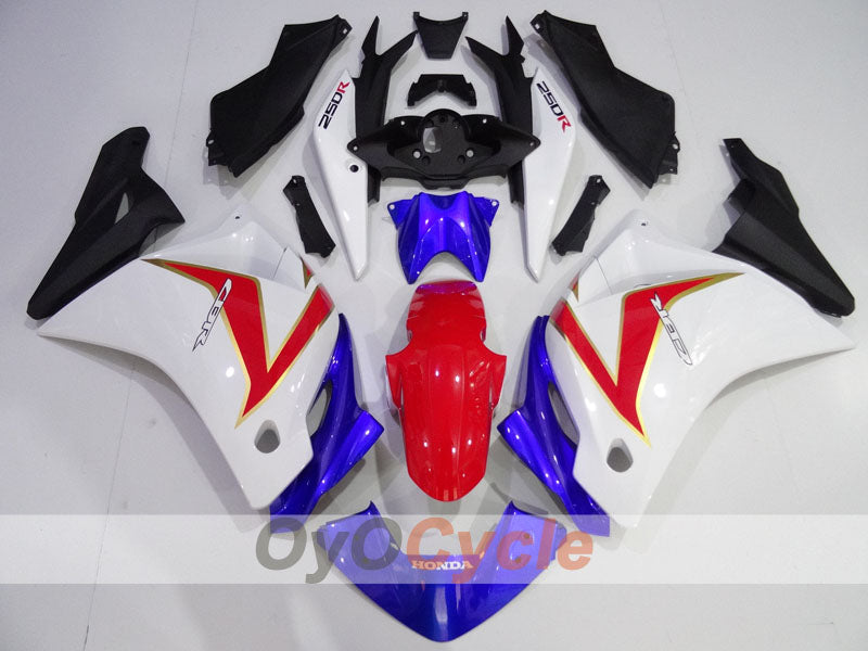 Verkleidungssatz mit Einspritzung für 11-16 CBR250RR - Rot, Blau, Weiß - Werksstil #OYO87906320 Zweitbild