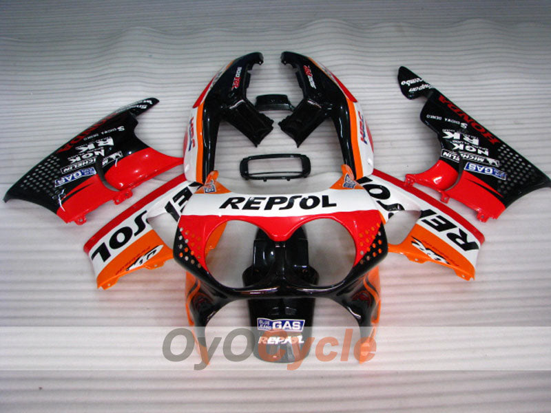 Verkleidungssatz für 92-93 CBR900RR - Rot, Orange, Schwarz - Repsol #OYO87906328 Zweitbild
