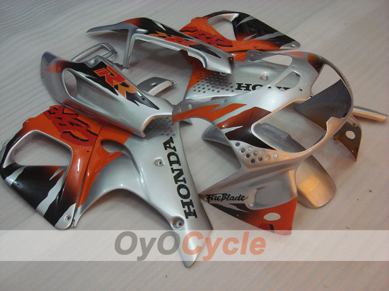 Verkleidungssatz für CBR900RR 94-95 - Orange, Silber - Werksstil #OYO87906337 Hauptbild