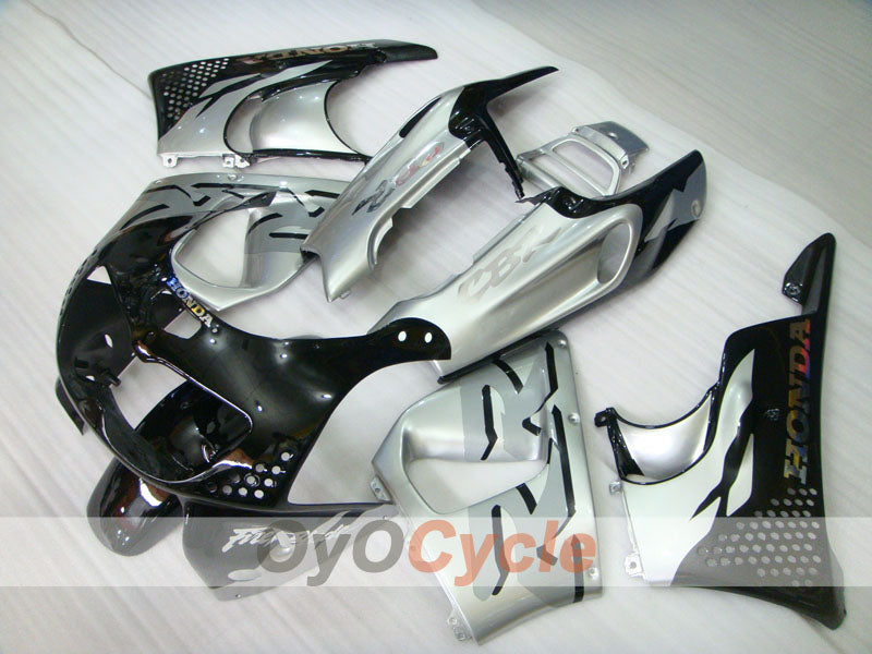 Verkleidungssatz für CBR900RR 94-95 - Schwarz, Silber - Werksstil #OYO87906340