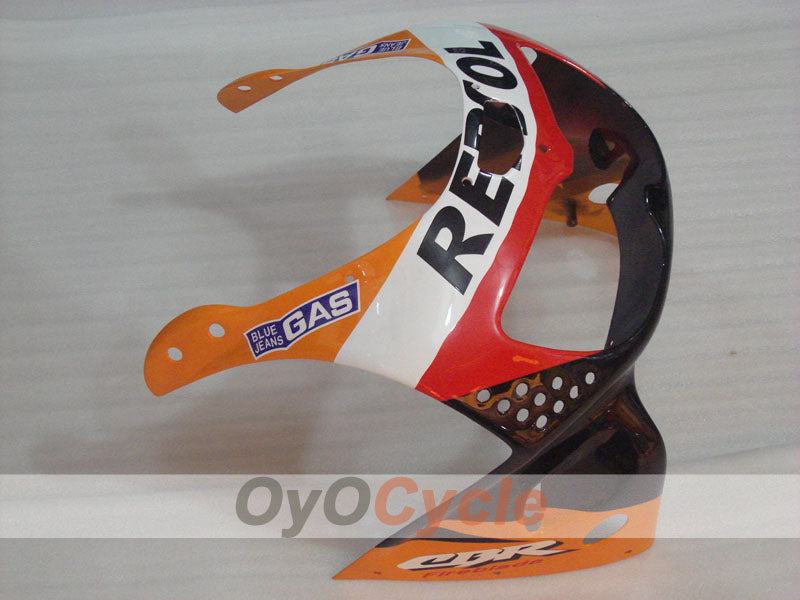 Verkleidungssatz für 94-95 CBR900RR - Rot, Orange, Schwarz - Repsol #OYO87906346